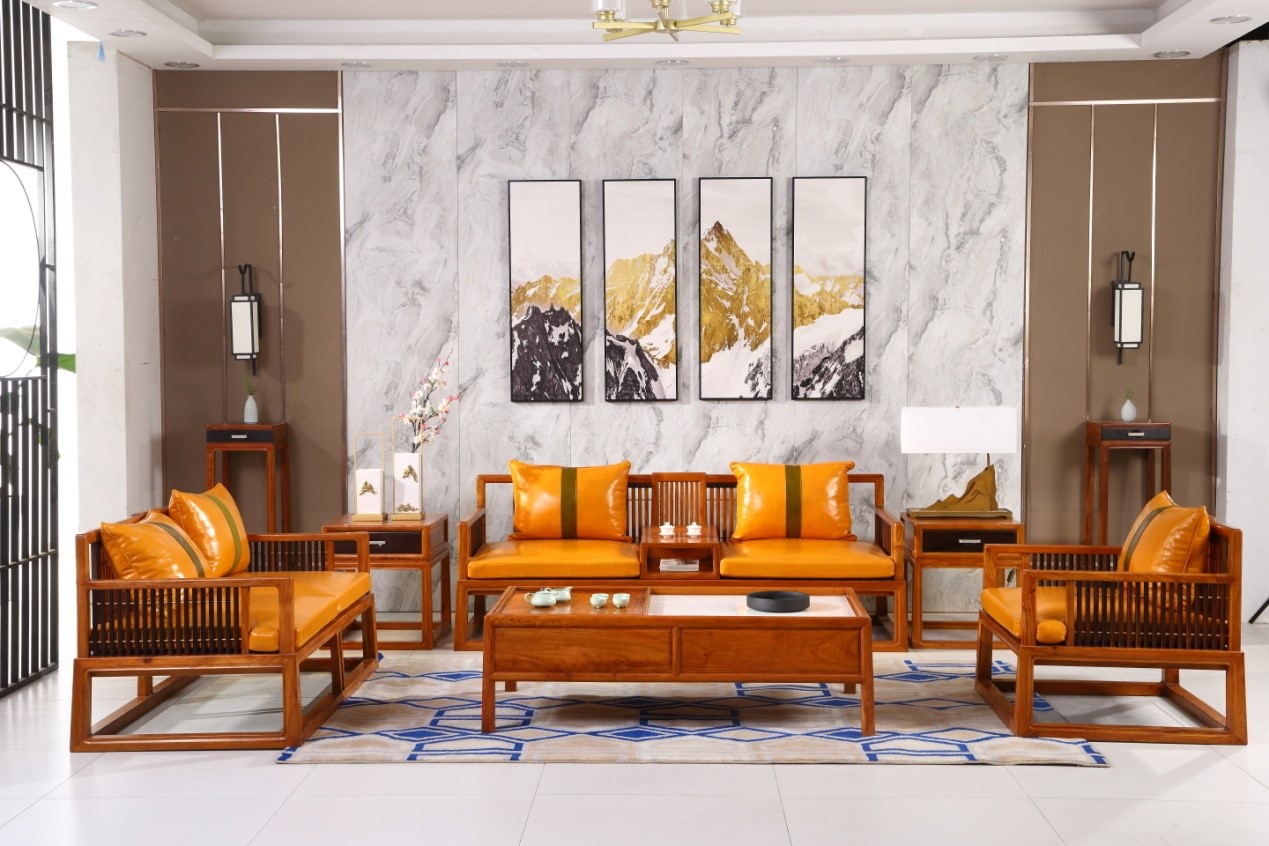 中式客厅，新中式家具，广东家具厂家，中式家具定制
